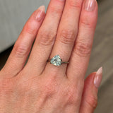 2.10CT TRILLION MALAWI SAPPHIRE, SEAFOAM GREEN-GREY, 8.4X6.6MM, UNTREATED