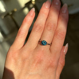 1.44CT ROUND PRECISION CUT MONTANA SAPPHIRE, BLUE, 6.85X4.40MM