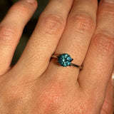 1.44CT ROUND PRECISION CUT MONTANA SAPPHIRE, BLUE, 6.85X4.40MM