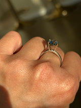 1.44CT ROUND PRECISION CUT MONTANA SAPPHIRE, BLUE, 6.85X4.40MM