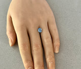 1.78CT OVAL PRECISION CUT MONTANA SAPPHIRE, MIXED MULTI LIGHT BLUE, 7.6X6.5MM