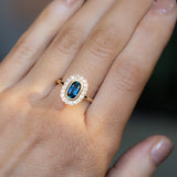 Antique Style Scalloped Diamond Halo - Setting