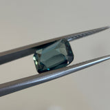 4.09CT ELONGATED CUSHION MADAGASCAR SAPPHIRE, MEDIUM TEAL GREEN, 10.20X7.60X5.11MM