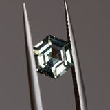 2.10CT HEXAGON MADAGASCAR SAPPHIRE, MINTY GREEN BLUE, 8.4X7X4MM