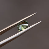 1.46CT PRECISION CUT MADAGASCAR SAPPHIRE, GREEN AND TEAL, 7.44X5.94MM