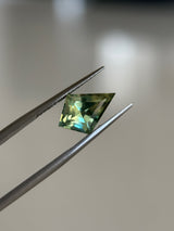 2.53CT MADAGASCAR KITE SAPPHIRE, PARTI GREEN BLUE YELLOW, 11.5X8.1X5.4MM, EARLY ACCESS