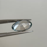 3.29CT MOVAL MONTANA SAPPHIRE, BICOLOR AQUA BLUE-GREEN AND WHITE, 11.81X7.32X4.95MM, UNTREATED