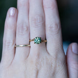 1.93CT ROUND PRECISION CUT AUSTRALIAN SAPPHIRE, GREEN WITH YELLOW AND BLUE, 7X5MM EARLY ACCESS