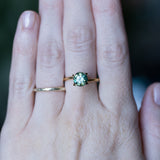 1.93CT ROUND PRECISION CUT AUSTRALIAN SAPPHIRE, GREEN WITH YELLOW AND BLUE, 7X5MM EARLY ACCESS