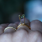 1.93CT ROUND PRECISION CUT AUSTRALIAN SAPPHIRE, GREEN WITH YELLOW AND BLUE, 7X5MM EARLY ACCESS