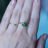 1.93CT ROUND PRECISION CUT AUSTRALIAN SAPPHIRE, GREEN WITH YELLOW AND BLUE, 7X5MM EARLY ACCESS