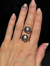 Cortez Pearls® Bezel Wave Rings in 14k Yellow Gold