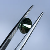 1.41CT AUSTRALIAN OVAL SAPPHIRE, PARTI GREEN YELLOW BLUE, 7.42X6.01X4.22MM EARLY ACCESS