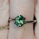 1.41CT AUSTRALIAN OVAL SAPPHIRE, PARTI GREEN YELLOW BLUE, 7.42X6.01X4.22MM EARLY ACCESS