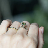 1.12CT ROUND PRECISION CUT AUSTRALIAN SAPPHIRE, GREEN, 6.15X4.05MM, UNTREATED EARLY ACCESS