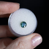 1.40CT ROUND MADAGASCAR SAPPHIRE, SILKY TEAL, 6.53X4.47MM EARLY ACCESS