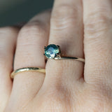 1.40CT ROUND MADAGASCAR SAPPHIRE, SILKY TEAL, 6.53X4.47MM EARLY ACCESS