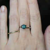 1.40CT ROUND MADAGASCAR SAPPHIRE, SILKY TEAL, 6.53X4.47MM EARLY ACCESS