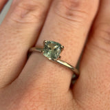 0.99CT CUSHION MONTANA SAPPHIRE, LIGHT TEAL, 6MM, UNTREATED,