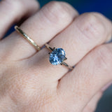 2.05CT TANZANIAN OVAL SAPPHIRE, PERIWINKLE BLUE AND PURPLE COLOR SHIFTING, 8.89X6.62X4.59MM, UNTREATED EARLY ACCESS