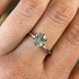 1.30CT OVAL MONTANA SAPPHIRE, LIGHT SKY BLUE, 8.35X5.71X3.62MM