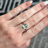 3.29CT MOVAL MONTANA SAPPHIRE, BICOLOR AQUA BLUE-GREEN AND WHITE, 11.81X7.32X4.95MM, UNTREATED