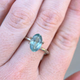 2.54CT MOVAL MONTANA SAPPHIRE, AQUA BLUE TEAL, 10.6X6.69X4.69MM, UNTREATED