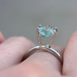 2.54CT MOVAL MONTANA SAPPHIRE, AQUA BLUE TEAL, 10.6X6.69X4.69MM, UNTREATED