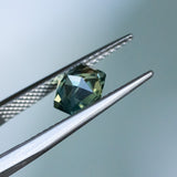 1.51CT GEOMETRIC MADAGASCAR SAPPHIRE, MEDIUM TO LIGHT PARTI TEAL, 7.30X6.42X4.13MM EARLY ACCESS