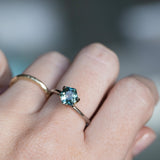 1.51CT GEOMETRIC MADAGASCAR SAPPHIRE, MEDIUM TO LIGHT PARTI TEAL, 7.30X6.42X4.13MM EARLY ACCESS