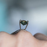 1.51CT GEOMETRIC MADAGASCAR SAPPHIRE, MEDIUM TO LIGHT PARTI TEAL, 7.30X6.42X4.13MM EARLY ACCESS