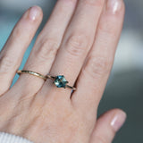 1.51CT GEOMETRIC MADAGASCAR SAPPHIRE, MEDIUM TO LIGHT PARTI TEAL, 7.30X6.42X4.13MM EARLY ACCESS