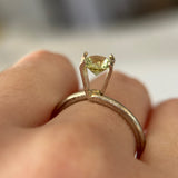 0.89CT ROUND MONTANA SAPPHIRE, PARTI YELLOW BLUE GREEN, 5.6X3.7MM, EARLY ACCESS