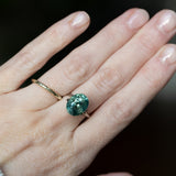 7.19CT OVAL MADAGASCAR SAPPHIRE, LIGHT-MEDIUM TEAL BLUE GREEN, 12.10X9.73X7.55MM - APPRAISED STONE