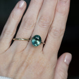 7.19CT OVAL MADAGASCAR SAPPHIRE, LIGHT-MEDIUM TEAL BLUE GREEN, 12.10X9.73X7.55MM - APPRAISED STONE