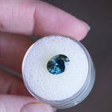 2.55CT OVAL MADAGASCAR SAPPHIRE, BLUE WITH TEAL AND BLUE-GREY, 9.71X7.53X4.83MM EARLY ACCESS