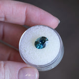 2.55CT OVAL MADAGASCAR SAPPHIRE, BLUE WITH TEAL AND BLUE-GREY, 9.71X7.53X4.83MM EARLY ACCESS