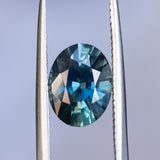 2.55CT OVAL MADAGASCAR SAPPHIRE, BLUE WITH TEAL AND BLUE-GREY, 9.71X7.53X4.83MM EARLY ACCESS