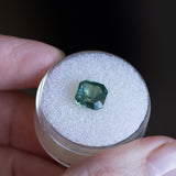 3.08CT SQUARE MADAGASCAR RADIANT CUT SAPPHIRE, MEDIUM TEAL BLUE GREEN, 7.58X7.72X5.72MM EARLY ACCESS