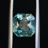 3.08CT SQUARE MADAGASCAR RADIANT CUT SAPPHIRE, MEDIUM TEAL BLUE GREEN, 7.58X7.72X5.72MM EARLY ACCESS