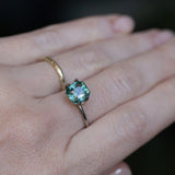 3.08CT SQUARE MADAGASCAR RADIANT CUT SAPPHIRE, MEDIUM TEAL BLUE GREEN, 7.58X7.72X5.72MM EARLY ACCESS