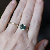 3.08CT SQUARE MADAGASCAR RADIANT CUT SAPPHIRE, MEDIUM TEAL BLUE GREEN, 7.58X7.72X5.72MM EARLY ACCESS