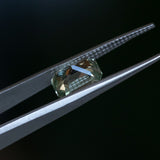 3.14CT RADIANT CUT MADAGASCAR SAPPHIRE, MINTY LIGHT GREEN/GREY, 8.90X6.95X5.14MM EARLY ACCESS