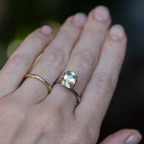 3.14CT RADIANT CUT MADAGASCAR SAPPHIRE, MINTY LIGHT GREEN/GREY, 8.90X6.95X5.14MM EARLY ACCESS