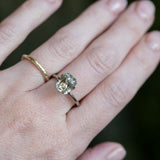 3.14CT RADIANT CUT MADAGASCAR SAPPHIRE, MINTY LIGHT GREEN/GREY, 8.90X6.95X5.14MM EARLY ACCESS