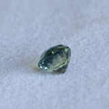 3.03CT OVAL MADAGASCAR SAPPHIRE, PARTI TEAL GREEN YELLOW, 8.09X7.33X6.30MM, UNTREATED