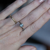 1.08CT PRINCESS CUT MONTANA SAPPHIRE, LIGHT BLUE, 5.57X4.66MM, UNTREATED