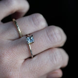 1.08CT PRINCESS CUT MONTANA SAPPHIRE, LIGHT BLUE, 5.57X4.66MM, UNTREATED