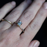 1.08CT PRINCESS CUT MONTANA SAPPHIRE, LIGHT BLUE, 5.57X4.66MM, UNTREATED