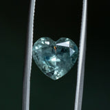 3.14CT BRILLIANT HEART MONTANA SAPPHIRE, AQUA BLUE GREEN, 9.14X4.98MM, UNTREATED